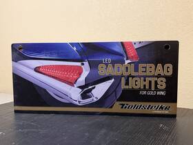 40036-40037 Ciro Goldstrike Saddlebag Lights Fits Gold Wing - Chrome Finish 40036