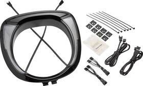 46206 Ciro Fang Black Headlight Bezel