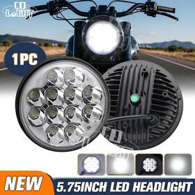 1001-w Colight Chrome 5-3/4 Inch 5.75ftft Led Headlight High/low Beam For Dyna Sportster Xl 883 1200