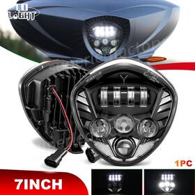 7chrome Colight Motorcycle Assembly Headlight For Victory Cross Country Hammer Jackpot Kingpin