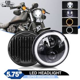 At35y0101 Colight New 120w 5.75 Inch Led Headlight Halo Drl For Harley-davidson Softail Standard Fxst