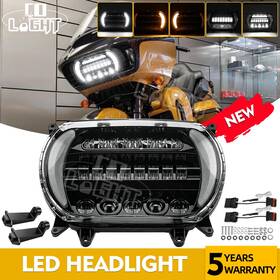 Glhx-2015-2020-qddzx Colight For 15-24 Harley Road Glide Led Projector Headlight With Turn Signals Drl Light
