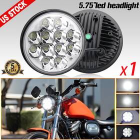 Colight Jg1001a Brightest Chrome 5-3/4 Inch 5.75 Led Headlight Hi/lo Drl For Motorcycle Motor