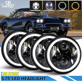 M002zqbhgf64378896 Colight 4x 5.75 Inch 5-3/4 Halo Drl Led Headlights Hi/lo For Chevy Corvette 62-82 Chevelle