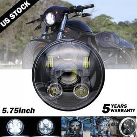 M003d-b-xc-1pc Colight Motorcycle 5.75 Inch 5 3/4 Led Headlight Projector For Dyna Sportster Xl1200 Xl883