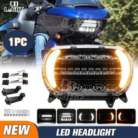 Qddzx-158 Colight Led Drl Headlight Projection Light Turn Signal For Touring Road Glide 2015-2024