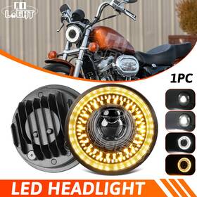 U9274997397422 Colight Black 5-3/4ftft 5.75 Inch Led Motorcycle Headlight Halo Start-up Drl High Low Beam
