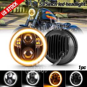 Colight Vl575c3 Chrome 5 3/4 Inch 5.75ft Led Projector Headlight Drl For Harley Sportster Xl 883 1200