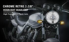Comebuybest 550732142047 7ftft Vintage Headlight Retro Head Light Fit Honda Cb400 1992-2022 Cb500 Cb1300