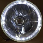 7-h4-clear-autopal-hl-102-h Crystal Glass Fits Halo " Led Motorcycle White Halogen Harley Headlight Metal 7