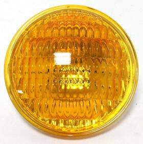Custom Chrome 688151 4-1/2 Inch Amber Sealed Beam Fluted Lens 50w 12 Volt Harley Cci #688151