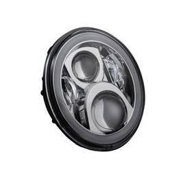 Cd-7-14-c7 Custom Dyanmics 2001-2377 Dynamics Inch Halo Headlamp With Touring Adapter - 7 Led- Chrome