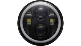 Cd-575-h-b Custom Dynamics 5.75 Inch Led Halo Headlamp - Black