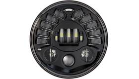 Pb-7a-ind-b Custom Dynamics Adaptive Led 7 Inch Headlamp Black Indian Chief/chieftain/roadmaster