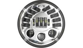 Pb-7a-ind-c Custom Dynamics Adaptive Led 7 Inch Headlamp Chrome #pb-7a-ind-c Indian