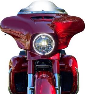 Pb-7tr-aw-3c Custom Dynamics Amber/white Headlight Trim Rings White Amber