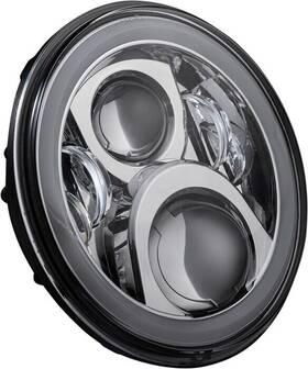 Pg-575-c Custom Dynamics Proglow Led Headlight With Color Changing Halo Chrome #pg-575-c