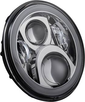 Pg-7-13-c Custom Dynamics 7 Inch Headlamp - With Mounting Ring Fits Chrome
