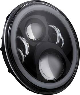Pg-7-14-b Custom Dynamics Proglow 7 Inch Led Headlamp With Color Changing Halo Pg714b Black