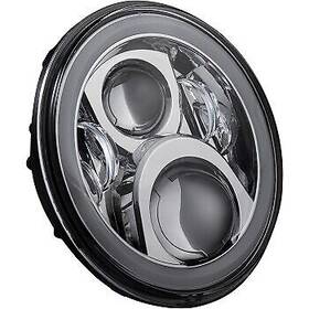 Pg-7-14-c Custom Dynamics Chrome Proglow 7 Inch Led Headlamp W Color Changing Halo For 14-21