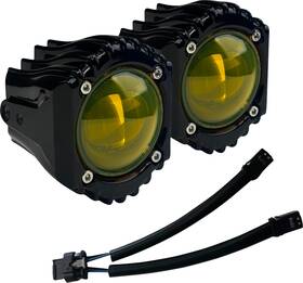 Sd-fog-6y Custom Dynamics Selective Yellow Fog Lights For Harley-davidson