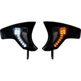 Sd-rg23-vts-aw Custom Dynamics Shark Demon Turn Signal Vents - Smoke Lens