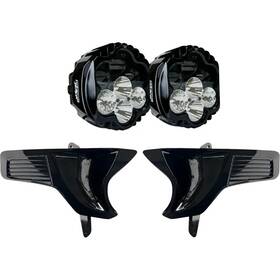 Sd2-23-rg-ww Custom Dynamics Shark Demon 2 Dual Headlight Kit With Speed Plates Harley 23-25 Rg