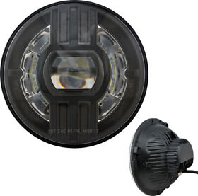 Abig7b2-bn Cyron Headlight 7inch Beast 2 Pitch Black With Driving Light
