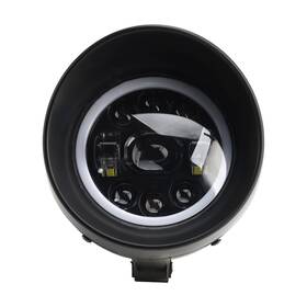 M513-b119-blk Darupsun 5.75 Inch Motorcycle Spotlight Headlight Fog 9-bulbs Black For Scooter