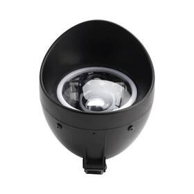 M513-b120-blk Darupsun 4-bulbs Beam Headlight Fog Lamp Custom Fits Black For Racer Bobber Chopper