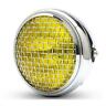 Dd138cy Custommotorparts Chrome Amber Grill Headlight Chopper Bobber Cafe Racer Yamaha