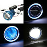 Der02070 Carm Headlight White Halo Projector Blue Demon Eyes For Honda