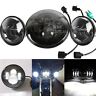 Der06302 Dome Led Headlamp Headlight Passing Light For Softail Custom Fxstc