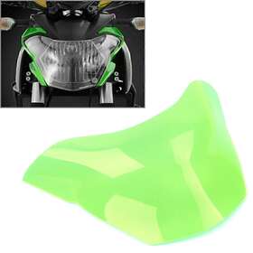 Dictorcoltd 310002379890 Green Front Headlight Guard Shield Screen Lens Cover For Kawasaki Z650 2017-2018