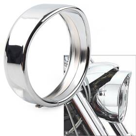 Dictorcoltd 550743359328 5.75 Inch Headlight Decorate Trim Ring Visor For Harley Dyna Street Bob Fxdb 1994-20