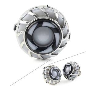 Dictorcoltd 550748558900 Motorcycle Led Headlight Angel Eye Flash Strobe Tail Brake Rear Lights 12v