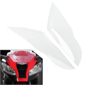 Dictorcoltd 550748677434 2 Pcs Front Headlight Guard Shield Screen Lens Cover For Kawasaki Zx-10r 2011-15