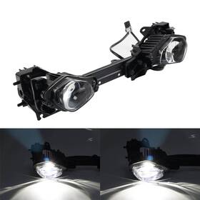 Dictorcoltd 550748678905 Black Motorcycle Front Headlight Headlamp Assembly For Yamaha Yzf R6 2017-2023