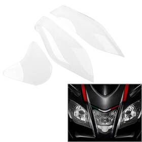 Dictorcoltd 550748695452 3 Pcs New Front Headlight Guard Shield Screen Lens Cover For Aprilia Rsv4 11-14