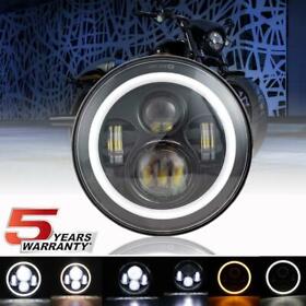 Ma-20190613-032-majgsgsha Dot 90w 7inch Led Projector Headlight Black For Honda Kawasaki Motorcycle Yamaha