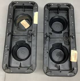 Sae-hh86-kd921 Dot Lot Of 2 Dual Rectangle Headlight Mounts B602