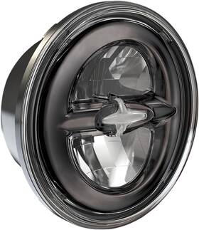 0555954 Drag Specialties Headlamp - Reflector Style Fits 5-3/4 Inch Led Dark Chrome