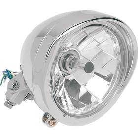 20-0444b Drag Specialties Diamond Style Bottom Mount 5 3/4 Inch Headlight With Visor Bez