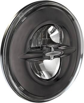 232783 Drag Specialties Reflector Style Led Headlamp 7 Inch Black Harley Davidson