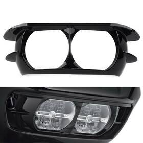 Dreamhighh 550755898044 Headlamp Headlight Trim Cover Bezel Fit For Harley Road Glide 15-24 Gloss Black