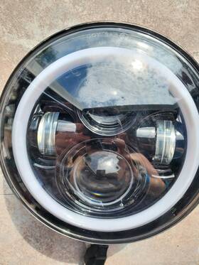 E321827 Eagle Lights Light 7 Inch Round Complex Reflector Led Headlight For Harley Davidson