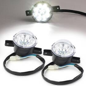 Earthoee 550755592454 2x Led Headlight Head Light With Male Plug For Atv Quad 110 125cc Taotao Coolster