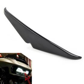 Earthoee 550755976735 Headlamp Headlight Eyebrow Eyelid Trim Abs Fit For Harley Road Glide Fltrx Fltru