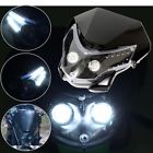 Efy394884 Matcc Black Abs Motorcycle Dirtbike Fairing Headlight White Led Street