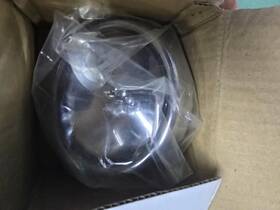 66-84172a Emgo Chrome Shallow Cruiser 4.5 Inch Clear Headlight Bottom Mount Motorcycle Spot